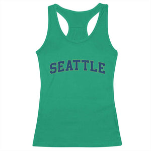 Seattle Fan Racerback Tank Top Vintage Athletic Sports City Game Day TS11 Irish Green Print Your Wear