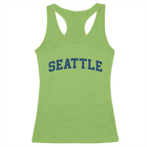 Seattle Fan Racerback Tank Top Vintage Athletic Sports City Game Day TS11 Lime Print Your Wear