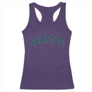 Seattle Fan Racerback Tank Top Vintage Athletic Sports City Game Day TS11 Purple Print Your Wear