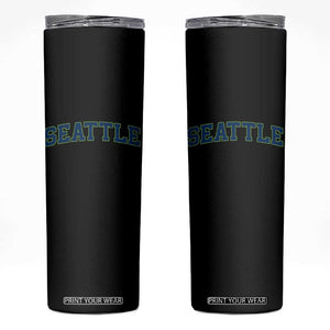 Seattle Fan Skinny Tumbler Vintage Athletic Sports City Game Day TS11 Black Print Your Wear