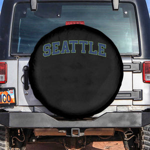 Seattle Fan Spare Tire Cover Vintage Athletic Sports City Game Day TS11 No hole Black Print Your Wear