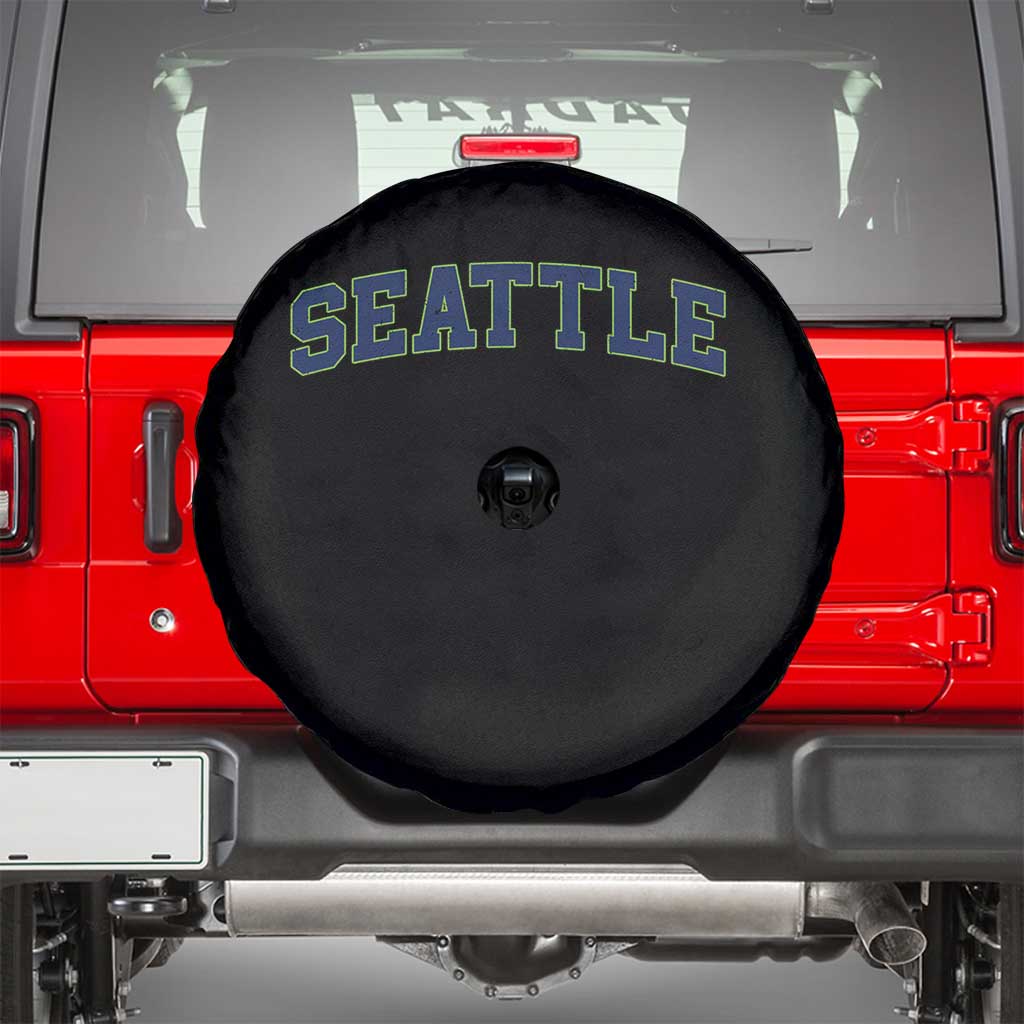 Seattle Fan Spare Tire Cover Vintage Athletic Sports City Game Day TS11 Black Print Your Wear