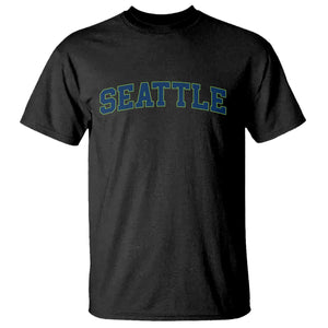 Seattle Fan T Shirt Vintage Athletic Sports City Game Day TS11 Black Print Your Wear