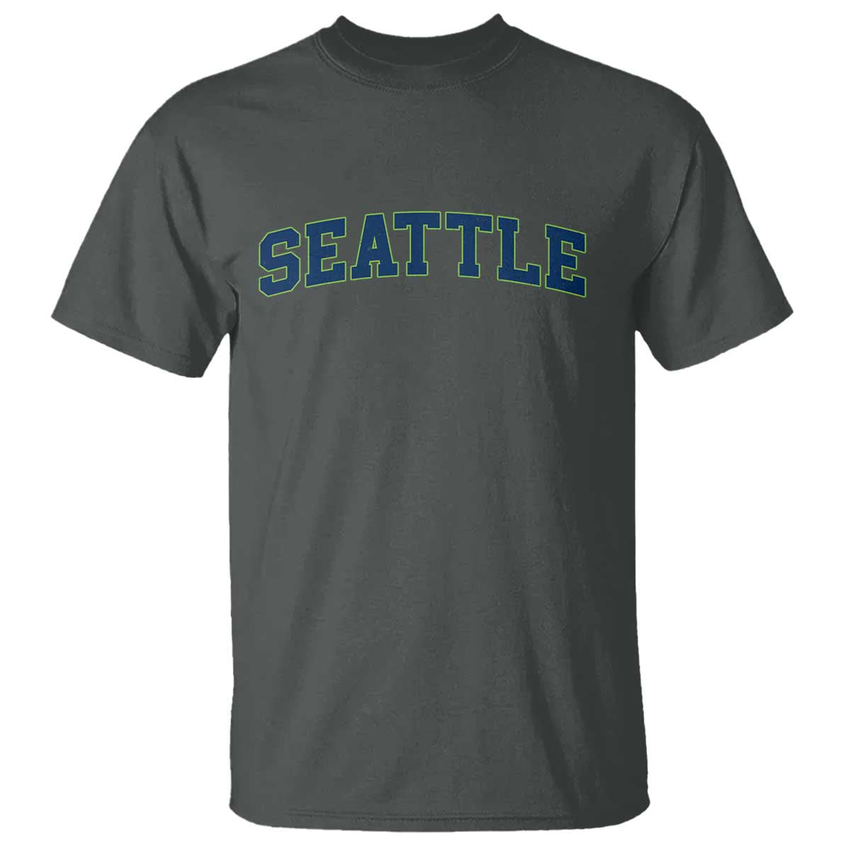 Seattle Fan T Shirt Vintage Athletic Sports City Game Day TS11 Dark Heather Print Your Wear