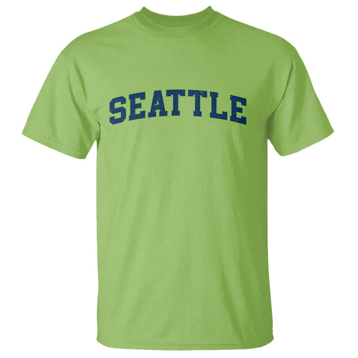 Seattle Fan T Shirt Vintage Athletic Sports City Game Day TS11 Lime Print Your Wear