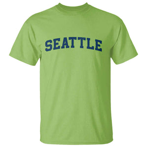 Seattle Fan T Shirt Vintage Athletic Sports City Game Day TS11 Lime Print Your Wear