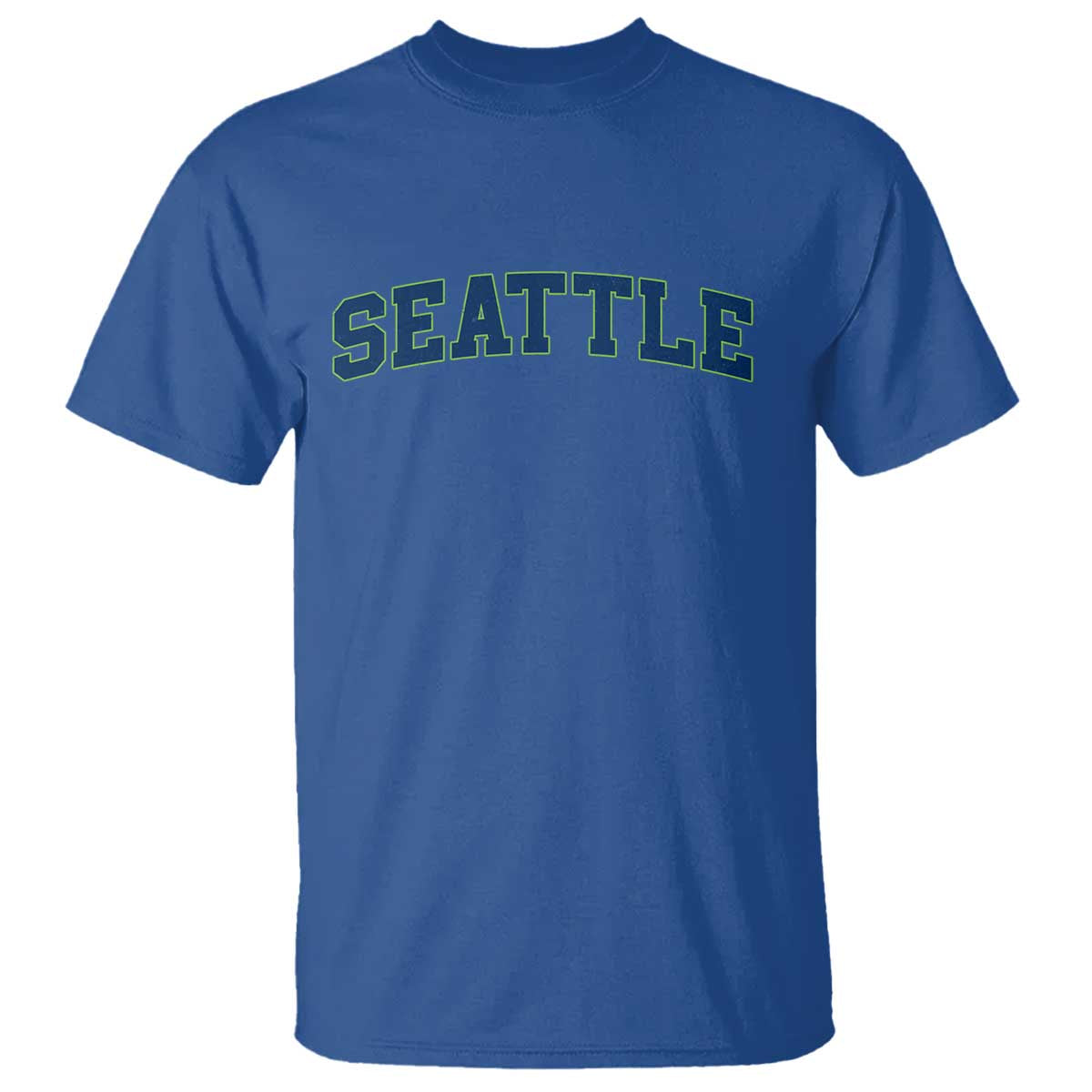 Seattle Fan T Shirt Vintage Athletic Sports City Game Day TS11 Royal Blue Print Your Wear
