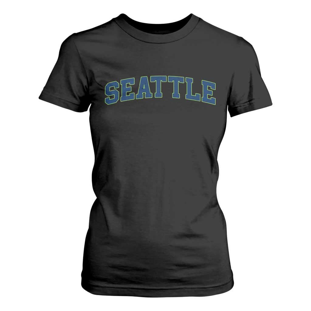 Seattle Fan T Shirt For Women Vintage Athletic Sports City Game Day TS11 Black Print Your Wear