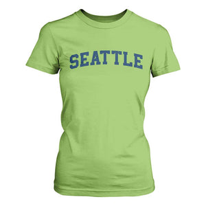 Seattle Fan T Shirt For Women Vintage Athletic Sports City Game Day TS11 Lime Print Your Wear