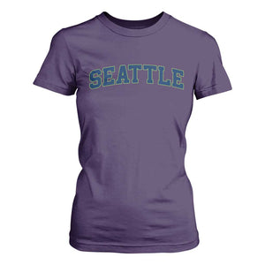 Seattle Fan T Shirt For Women Vintage Athletic Sports City Game Day TS11 Purple Print Your Wear