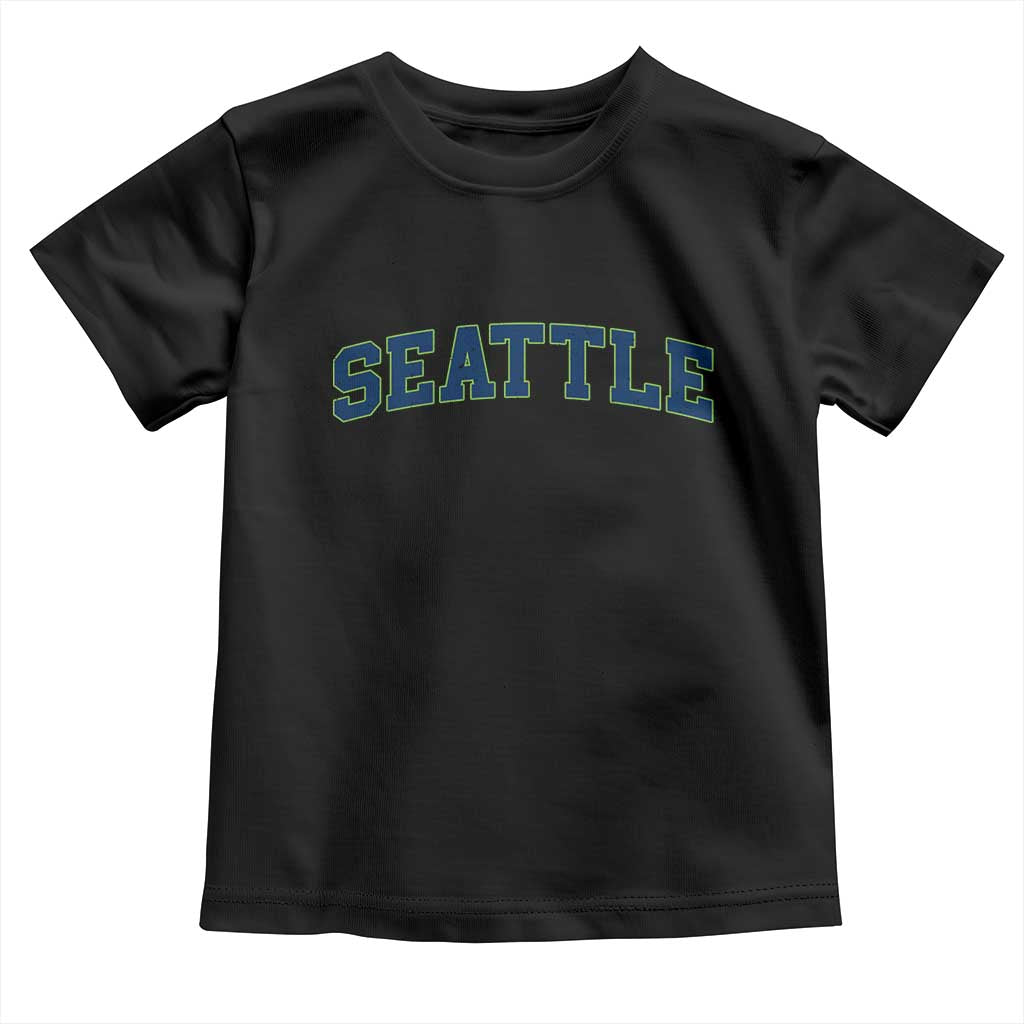 Seattle Fan Toddler T Shirt Vintage Athletic Sports City Game Day TS11 Black Print Your Wear