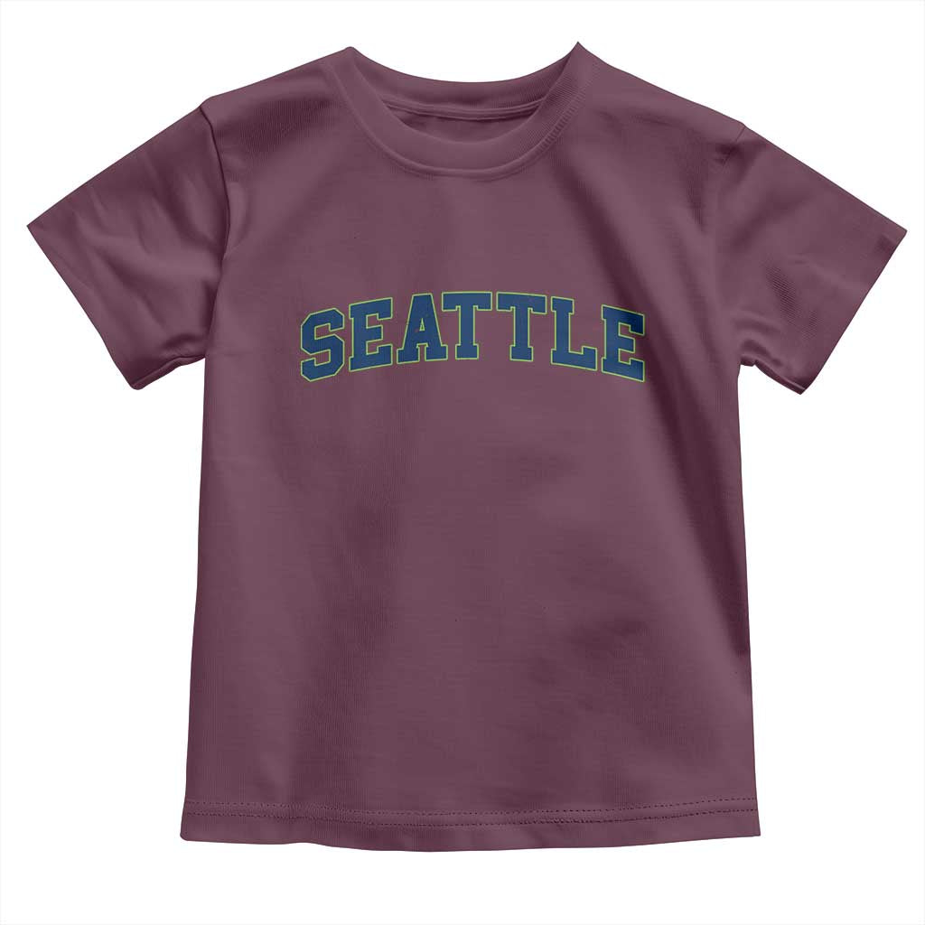Seattle Fan Toddler T Shirt Vintage Athletic Sports City Game Day TS11 Maroon Print Your Wear