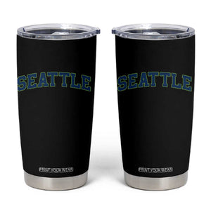 Seattle Fan Tumbler Cup Vintage Athletic Sports City Game Day TS11 Black Print Your Wear