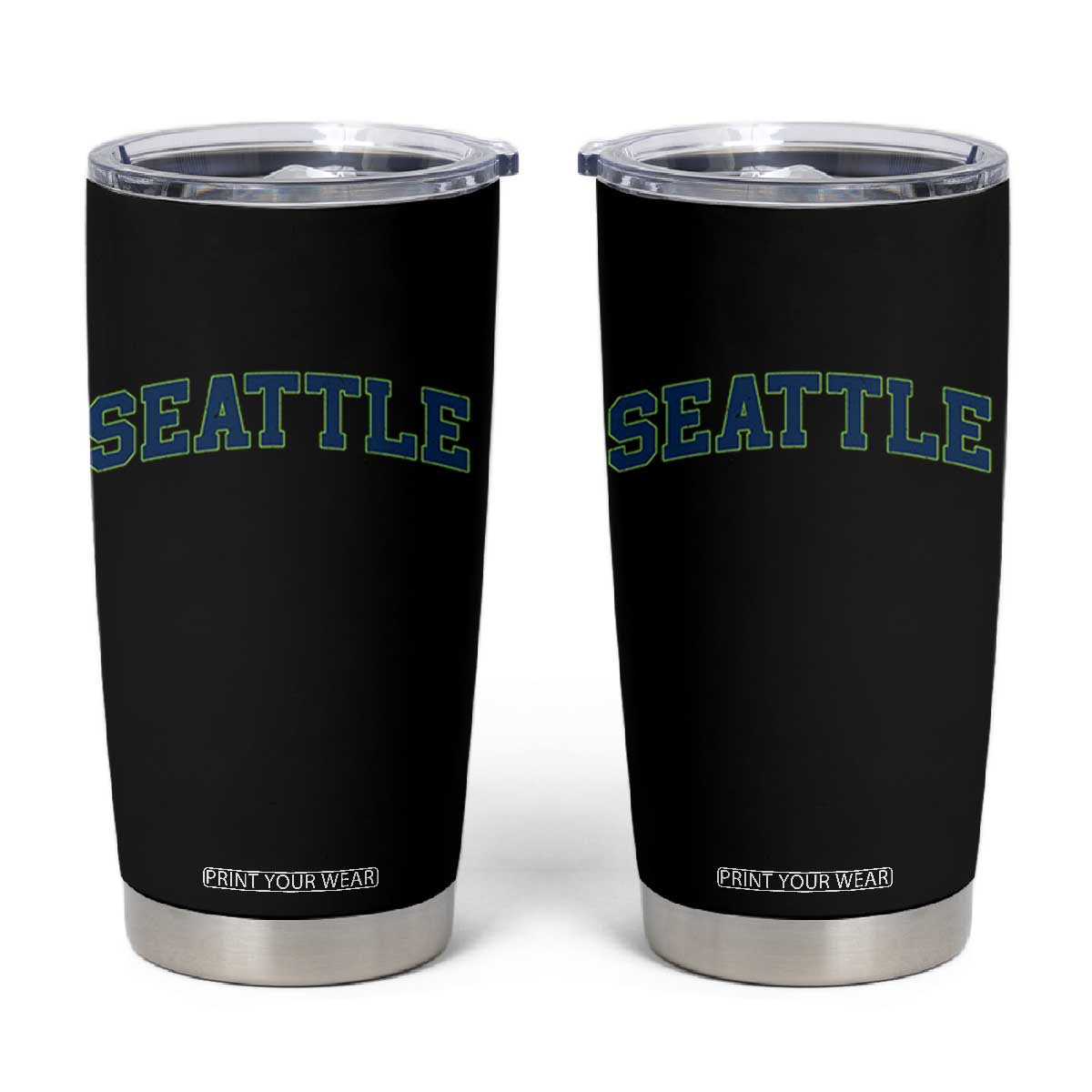Seattle Fan Tumbler Cup Vintage Athletic Sports City Game Day TS11 Black Print Your Wear