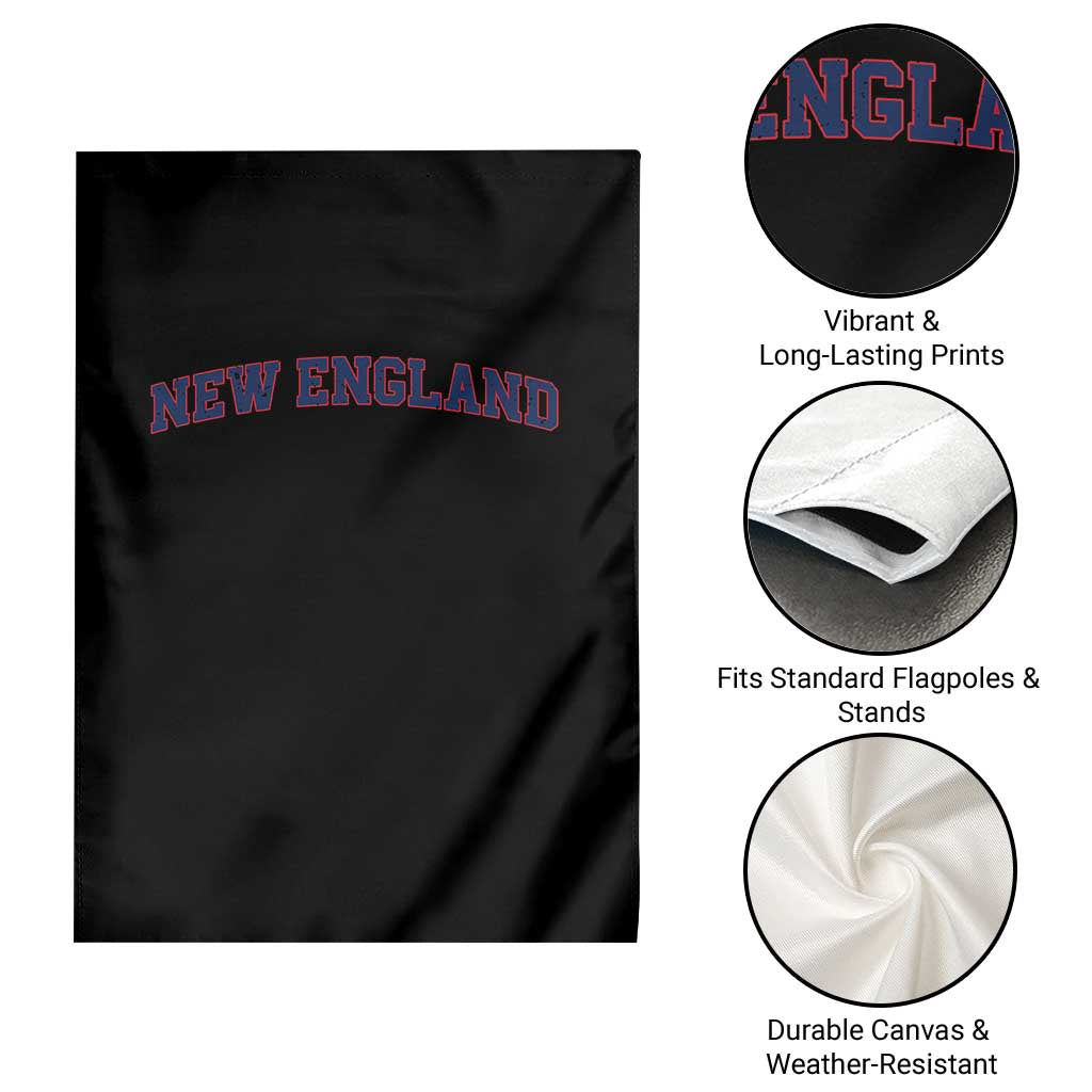 New England Fan Garden Flag Vintage Athletic Sports Game Day TS11 Print Your Wear