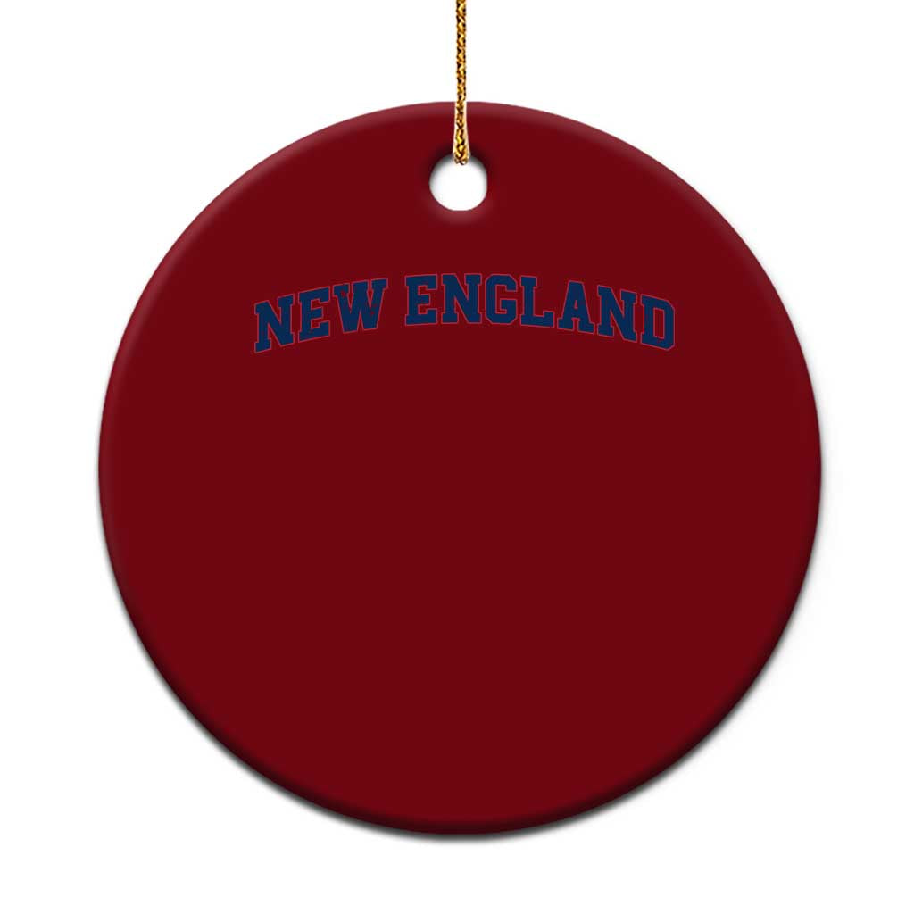 New England Fan Ceramic Ornament Vintage Athletic Sports Game Day TS11 1pc Red Print Your Wear