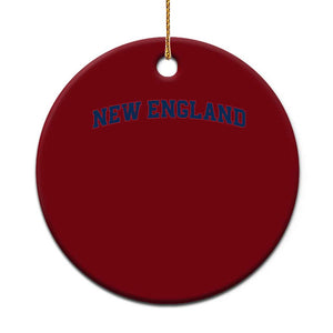 New England Fan Ceramic Ornament Vintage Athletic Sports Game Day TS11 1pc Red Print Your Wear