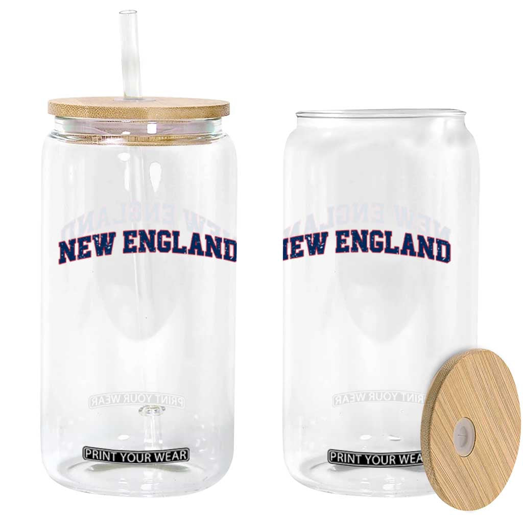 New England Fan Glass Can Vintage Athletic Sports Game Day TS11 Print Your Wear