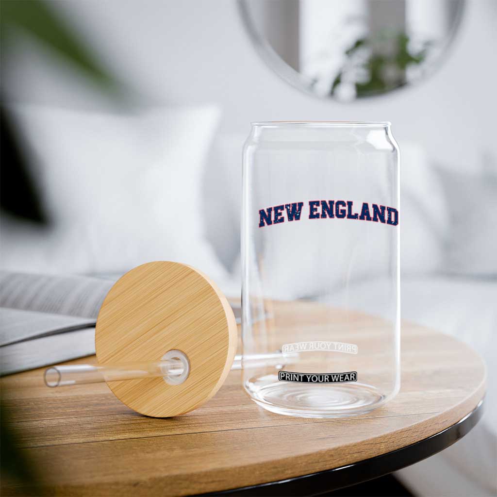 New England Fan Glass Can Vintage Athletic Sports Game Day TS11 Print Your Wear