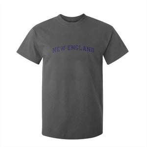 New England Fan T Shirt For Kid Vintage Athletic Sports Game Day TS11 Dark Heather Print Your Wear