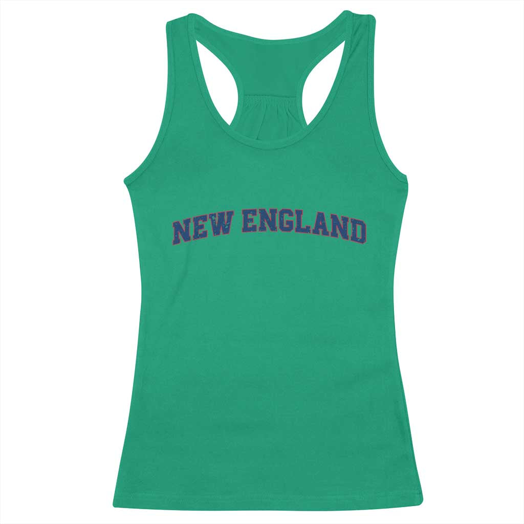 New England Fan Racerback Tank Top Vintage Athletic Sports Game Day TS11 Irish Green Print Your Wear