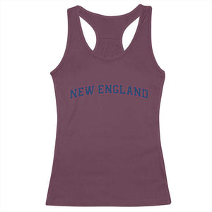 New England Fan Racerback Tank Top Vintage Athletic Sports Game Day TS11 Maroon Print Your Wear