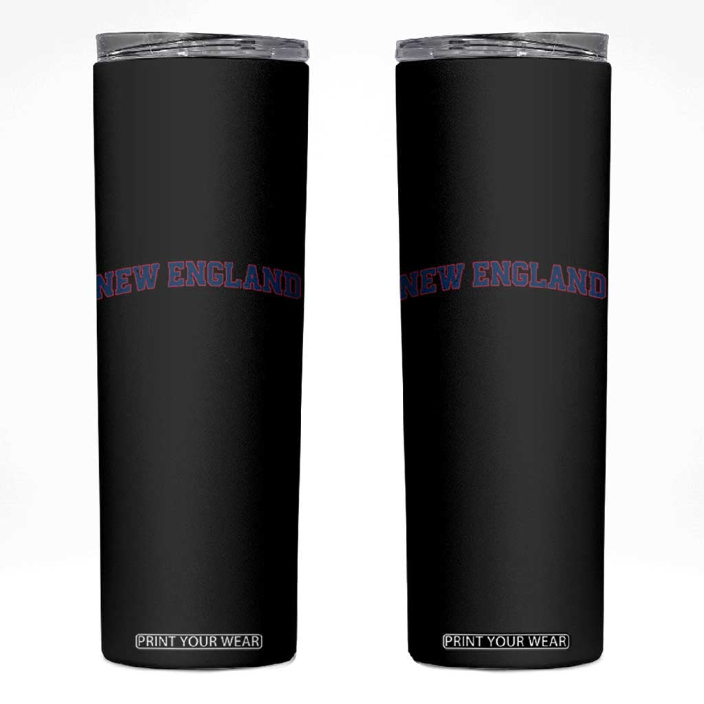 New England Fan Skinny Tumbler Vintage Athletic Sports Game Day TS11 Black Print Your Wear