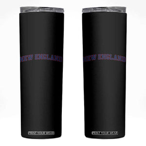 New England Fan Skinny Tumbler Vintage Athletic Sports Game Day TS11 Black Print Your Wear
