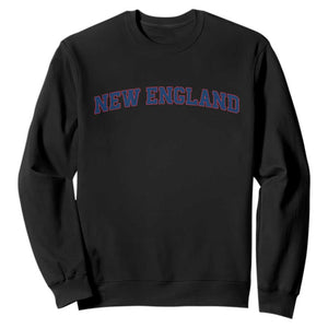 New England Fan Sweatshirt Vintage Athletic Sports Game Day TS11 Black Print Your Wear