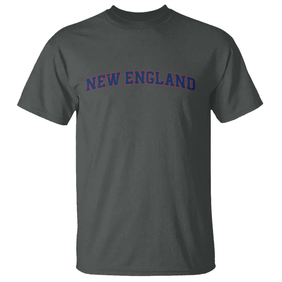 New England Fan T Shirt Vintage Athletic Sports Game Day TS11 Dark Heather Print Your Wear