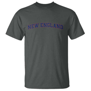 New England Fan T Shirt Vintage Athletic Sports Game Day TS11 Dark Heather Print Your Wear
