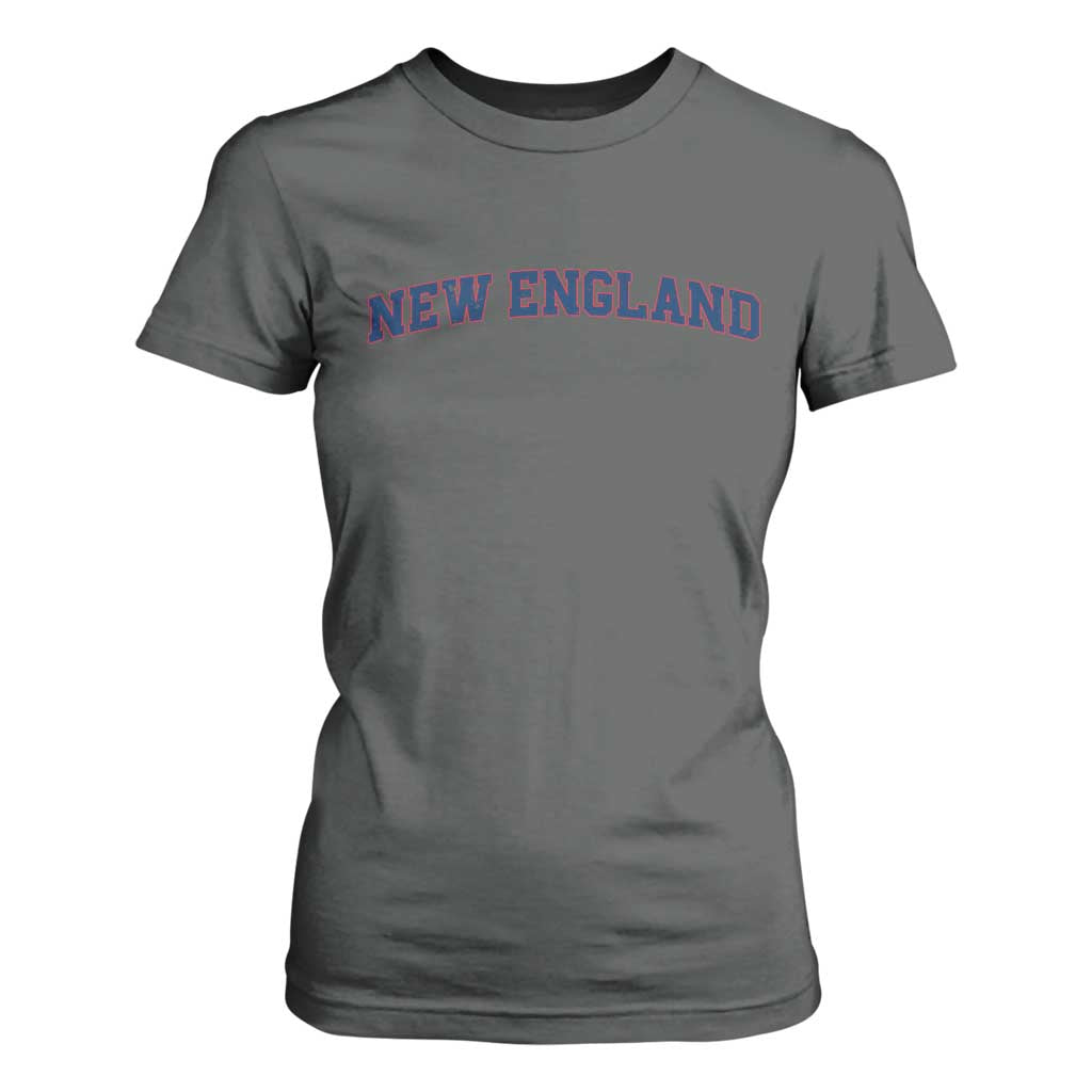 New England Fan T Shirt For Women Vintage Athletic Sports Game Day TS11 Dark Heather Print Your Wear