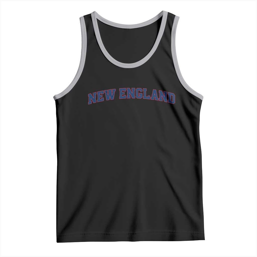 New England Fan Tank Top Vintage Athletic Sports Game Day TS11 Black Athletic Heather Print Your Wear
