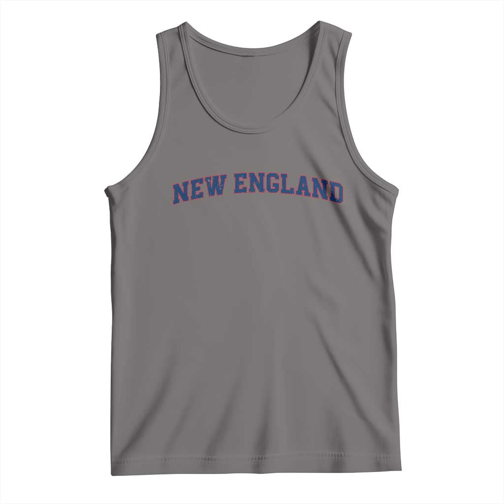 New England Fan Tank Top Vintage Athletic Sports Game Day TS11 Deep Heather Print Your Wear
