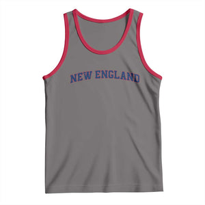 New England Fan Tank Top Vintage Athletic Sports Game Day TS11 Deep Heather Red Print Your Wear