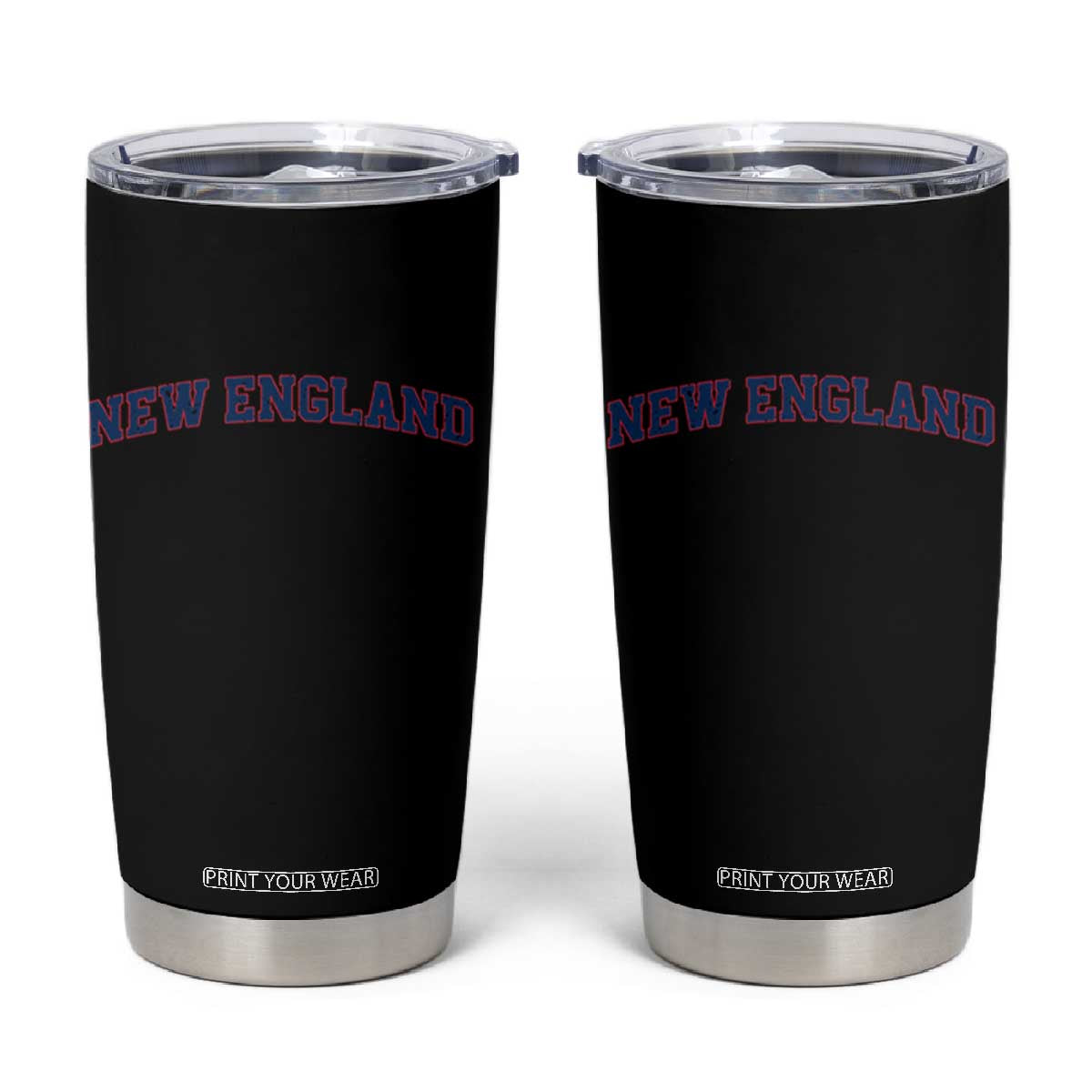 New England Fan Tumbler Cup Vintage Athletic Sports Game Day TS11 Black Print Your Wear