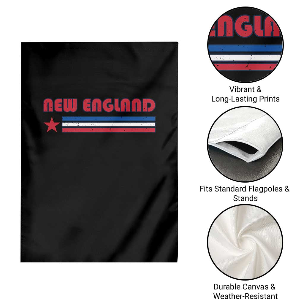 New England Fan Garden Flag Vintage Athletic Sports Star And Stripes TS11 Print Your Wear