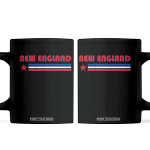 New England Fan Coffee Mug Vintage Athletic Sports Star And Stripes TS11 Black Print Your Wear