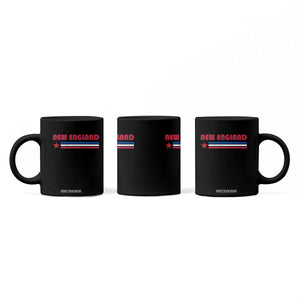 New England Fan Coffee Mug Vintage Athletic Sports Star And Stripes TS11 Print Your Wear