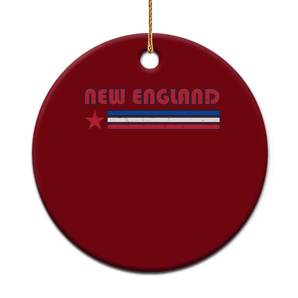 New England Fan Ceramic Ornament Vintage Athletic Sports Star And Stripes TS11 1pc Red Print Your Wear
