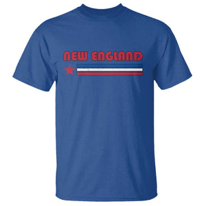New England Fan T Shirt Vintage Athletic Sports Star And Stripes TS11 Royal Blue Print Your Wear
