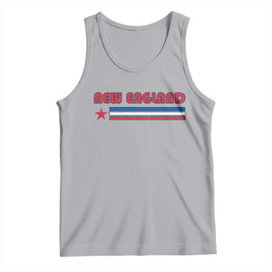 New England Fan Tank Top Vintage Athletic Sports Star And Stripes TS11 Athletic Heather Print Your Wear