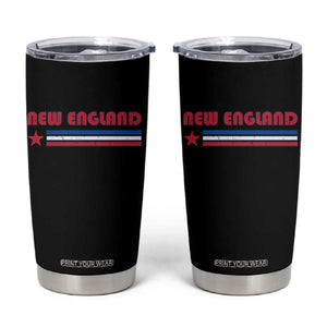 New England Fan Tumbler Cup Vintage Athletic Sports Star And Stripes TS11 Black Print Your Wear