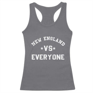 New England Vs Everyone Racerback Tank Top Vintage Distressed Jersey Football Game Day TS11 Charcoal Print Your Wear