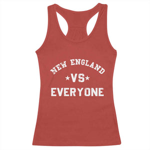 New England Vs Everyone Racerback Tank Top Vintage Distressed Jersey Football Game Day TS11 Red Print Your Wear