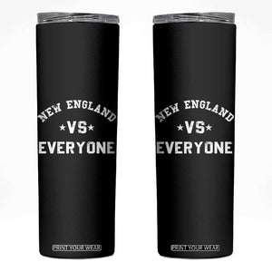 New England Vs Everyone Skinny Tumbler Vintage Distressed Jersey Football Game Day TS11 Black Print Your Wear