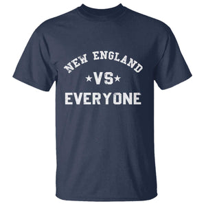 New England Vs Everyone T Shirt Vintage Distressed Jersey Football Game Day TS11 Navy Print Your Wear