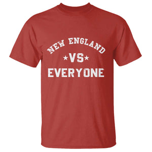 New England Vs Everyone T Shirt Vintage Distressed Jersey Football Game Day TS11 Red Print Your Wear