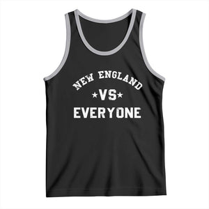 New England Vs Everyone Tank Top Vintage Distressed Jersey Football Game Day TS11 Black Athletic Heather Print Your Wear