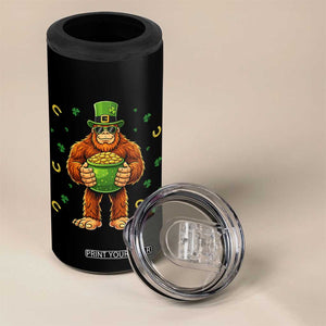 Funny St Patricks Day Bigfoot Lucky Pot Gold Sunglasses Sasquatch 4 in 1 Can Cooler Tumbler TS11 Print Your Wear